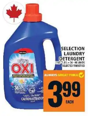 Food Basics SELECTION LAUNDRY DETERGENT offer