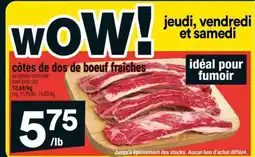 Super C côtes de dos de boeuf fraîches offer