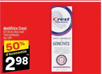 Super C DENTIFRICE CREST offer