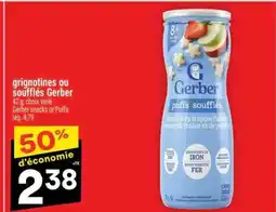 Super C grignotines ou soufflés Gerber offer