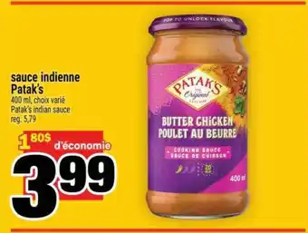 Super C SAUCE INDIENNE PATAK'S offer