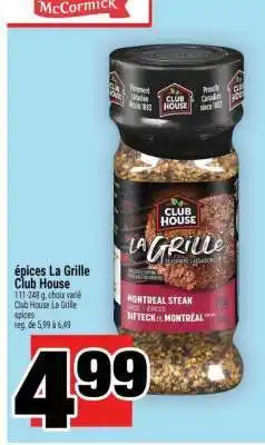 Super C ÉPICES LA GRILLE CLUB HOUSE offer