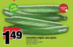 Super C CONCOMBRE ANGLAIS SANS PÉPINS offer