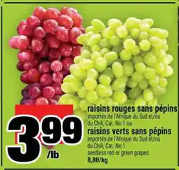 Super C Raisins rouges sans pépins / Raisins verts sans pépins offer