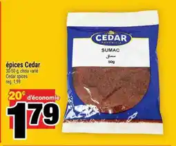 Super C épices Cedar offer
