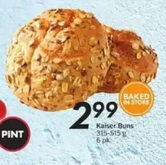 Safeway Kaiser Buns offer