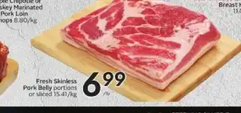Safeway Fresh Skinless Pork Belly offer