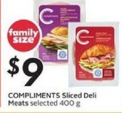 Safeway Compliments Sliced Deli Meats offer
