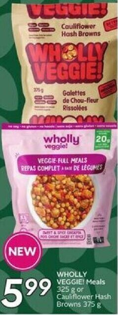 Safeway Wholly Veggie! Meals offer