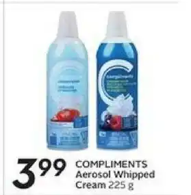 Safeway Compliments Aerosol Whipped Cream offer