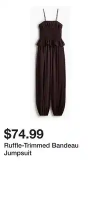 H&M Ruffle-Trimmed Bandeau Jumpsuit offer