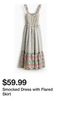 H&M Smocked Dress with Flared Skirt offer