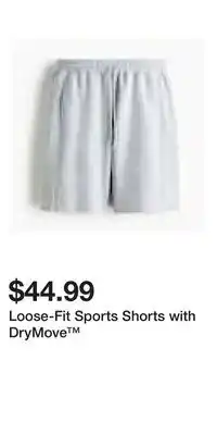 H&M Loose-Fit Sports Shorts with DryMove offer