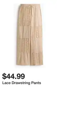 H&M Lace Drawstring Pants offer