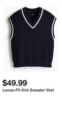 H&M Loose-Fit Knit Sweater Vest offer