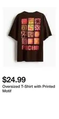 H&M Oversized T-Shirt with Printed Motif offer