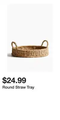 H&M Round Straw Tray offer