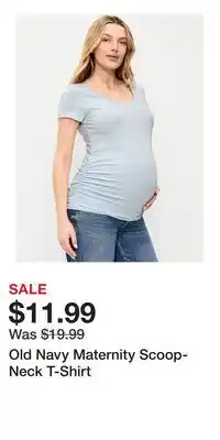 Old Navy Old Navy Maternity Scoop-Neck T-Shirt offer