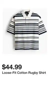 H&M Loose-Fit Cotton Rugby Shirt offer