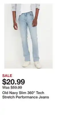Old Navy Old Navy Slim 360° Tech Stretch Performance Jeans offer