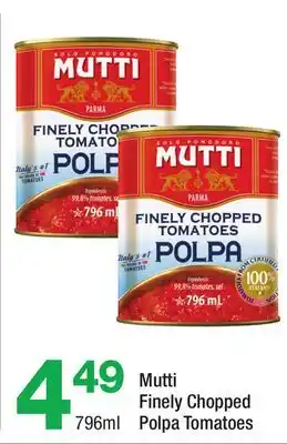 Highland Farms Mutti Finely Chopped Polpa Tomatoes offer