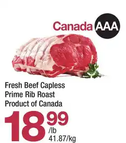 Highland Farms Fresh Beef Capless Prime Rib Roast offer