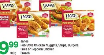 Highland Farms Janes Pub Style Chicken Nuggets, Strips, Burgers, Fries or Popcorn Chicken offer