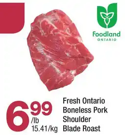 Highland Farms Fresh Ontario Boneless Pork Shoulder Blade Roast offer