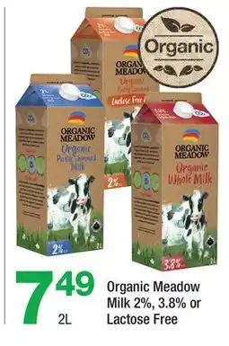 Highland Farms Organic Meadow Milk 2%, 3.8% or Lactose Free offer