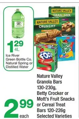 Highland Farms Ice River Green Bottle Co. Natural Spring or Distilled Water offer
