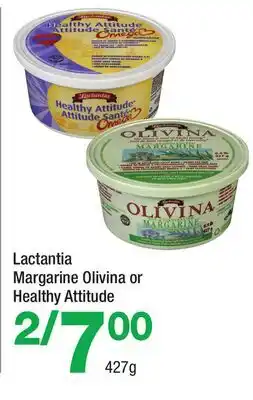 Highland Farms Lactantia Margarine Olivina or Healthy Attitude offer