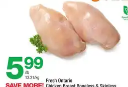 Highland Farms Fresh Ontario Chicken Breast Boneless & Skinless offer