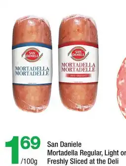 Highland Farms San Daniele Mortadella Regular, Light or Freshly Sliced at the Deli offer