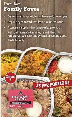 Farm Boy Farm Boy Family Faves offer
