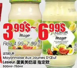Btrust Supermarket LESIEUR Mayonnaise Aux Jaunes D'Coeuf offer