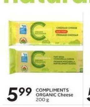 Safeway Compliments Organic Cheese offer