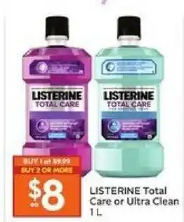 Listerine Total Care or Ultra Clean