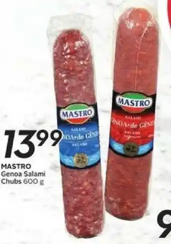 Safeway Mastro Genoa Salami Chubs offer