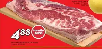 Safeway Fresh Whole Skinless Pork Belly offer