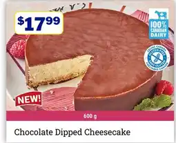 M & M Food Market Chocolate Dipped Cheesecake offer