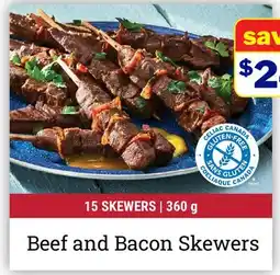 M & M Food Market Beef and Bacon Skewers offer