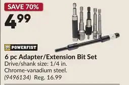 Princess Auto 6 pc Adapter/Extension Bit Set offer