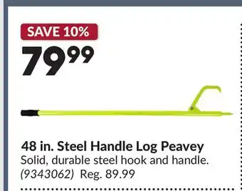 Princess Auto 48 in. Steel Handle Log Peavey offer