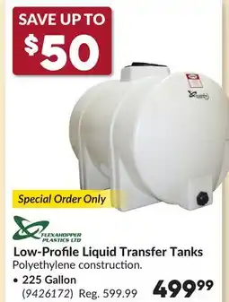 Princess Auto Low-Profile Liquid Transfer Tanks offer