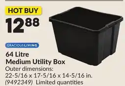 Princess Auto 64 Litre Medium Utility Box offer