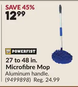 Princess Auto 27 to 48 in. Microfibre Mop offer