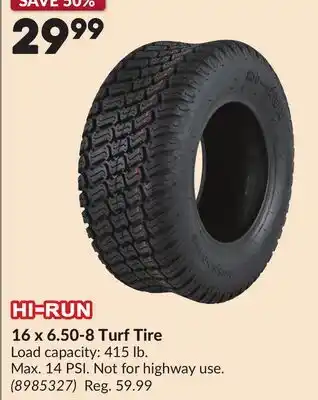 Princess Auto 16 x 6.50-8 Turf Tire offer