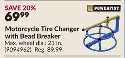 Princess Auto Motorcycle Tire Changer with Bead Breaker offer