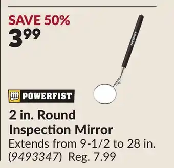 Princess Auto 2 in. Round Inspection Mirror offer