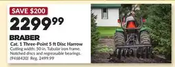 Princess Auto Cat. 1 Three-Point 5 ftDisc Harrow offer